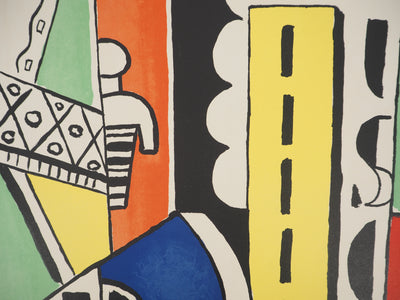 Fernand LEGER : Promeneur en ville, Lithographie originale (photo de détail 4) - Crédit photo : Galerie Art.Paris