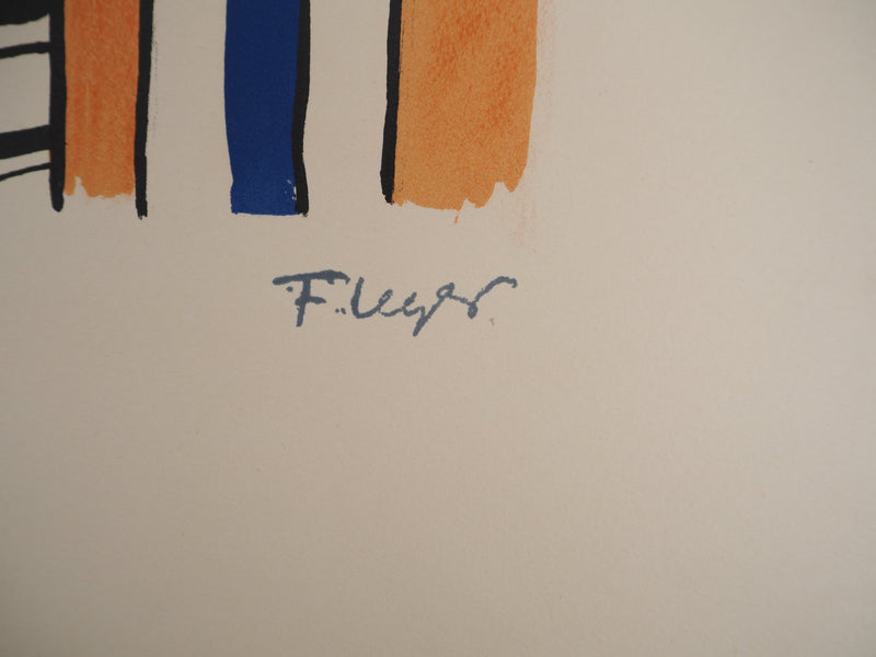 Fernand LEGER : Promeneur en ville, Lithographie originale (photo de détail 2) - Crédit photo : Galerie Art.Paris
