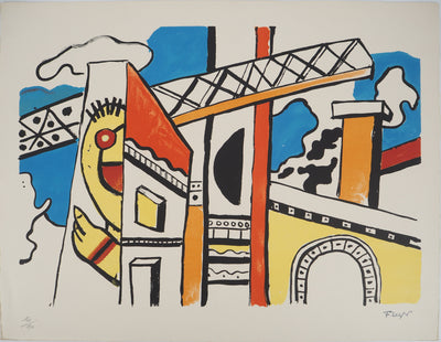 Fernand LEGER : Construction, Lithographie originale (vue générale) - Crédit photo : Galerie Art.Paris