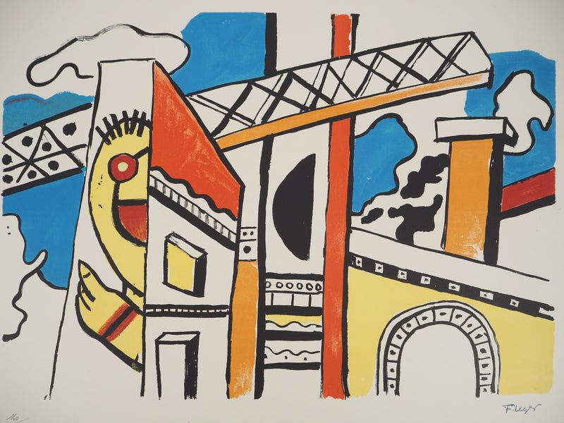 Fernand LEGER : Construction, Lithographie originale (photo de détail 3) - Crédit photo : Galerie Art.Paris