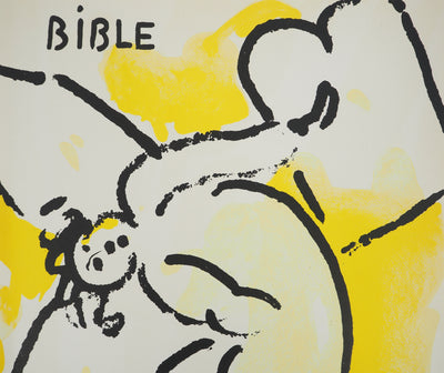 Marc CHAGALL : La Bible, L'ang, Lithographie originale (photo de détail 5) - Crédit photo : Galerie Art.Paris