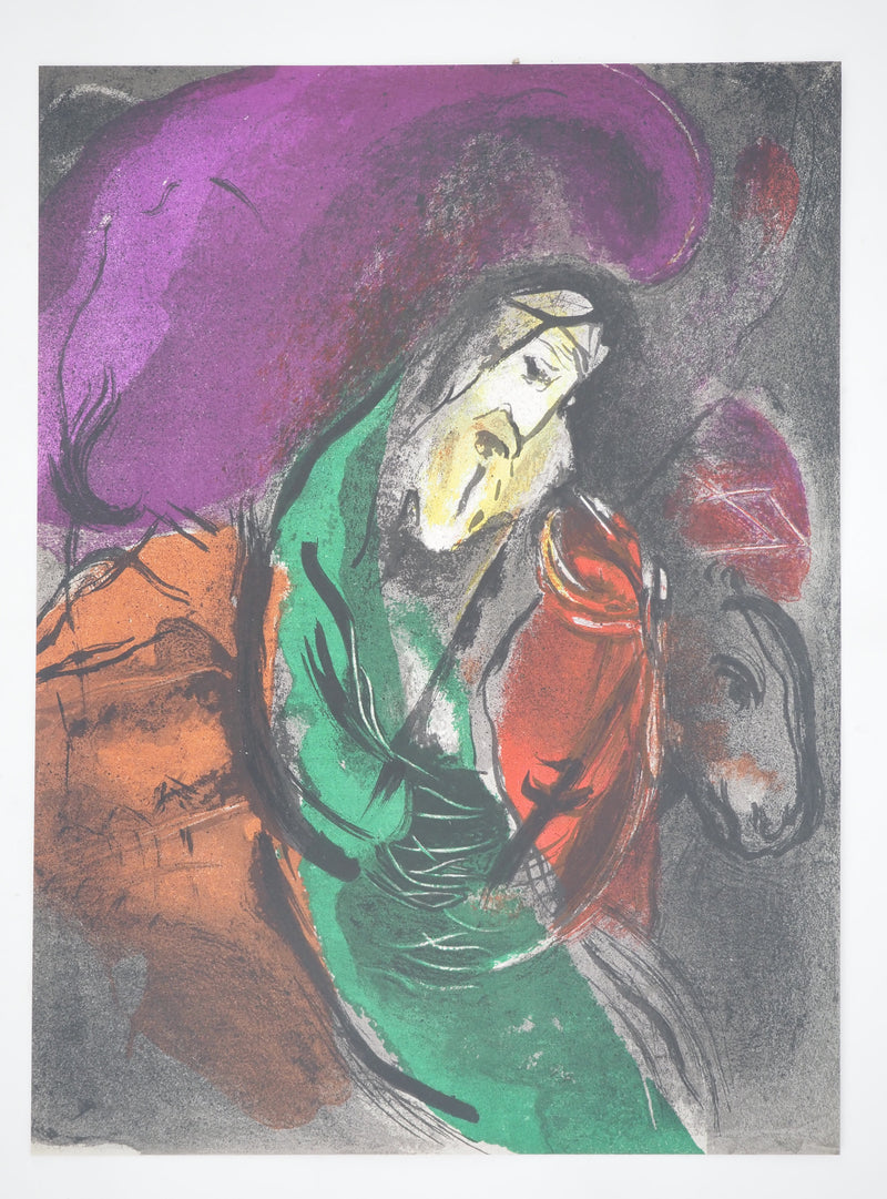 Marc CHAGALL : Le prophète Jérémi, Lithographie originale (photo de détail 2) - Crédit photo : Galerie Art.Paris