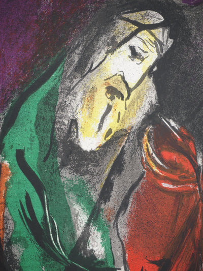 Marc CHAGALL : Le prophète Jérémi, Lithographie originale (photo de détail 3) - Crédit photo : Galerie Art.Paris