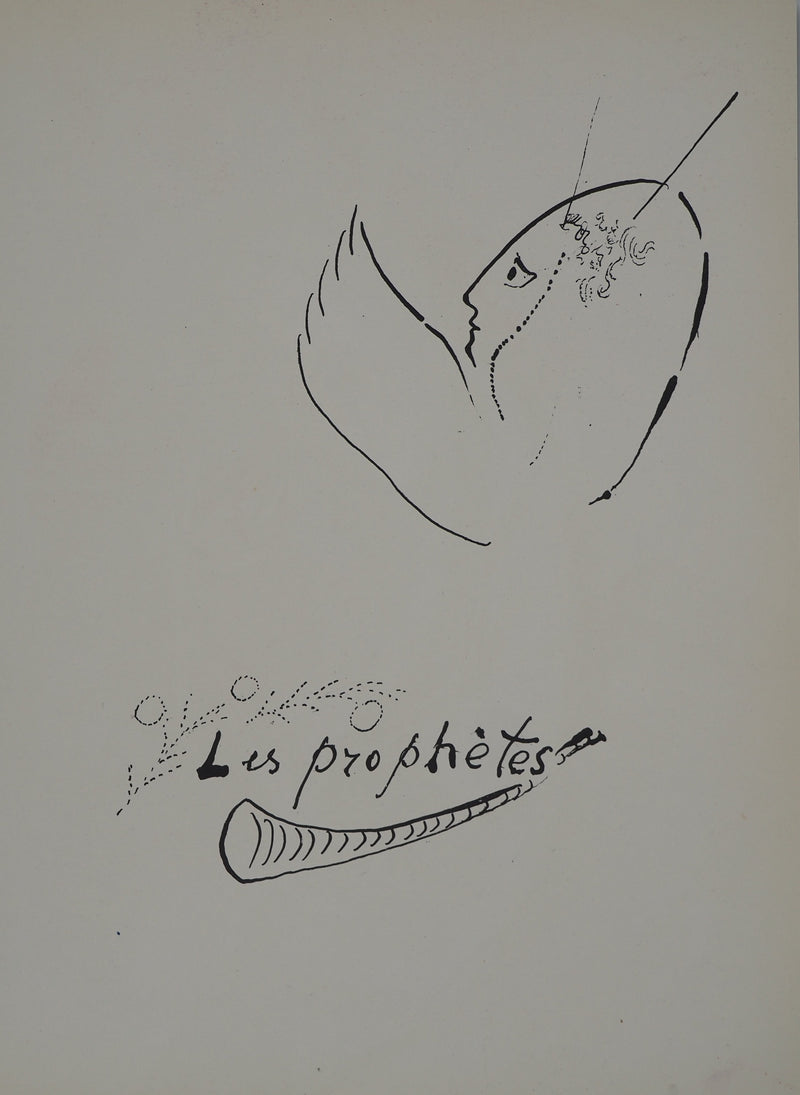 Marc CHAGALL : Le prophète Jérémi, Lithographie originale (photo de détail 6) - Crédit photo : Galerie Art.Paris