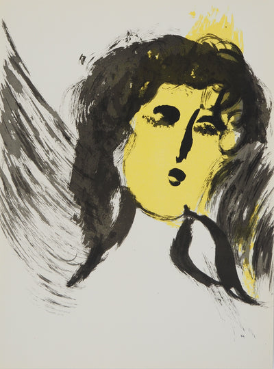 Marc CHAGALL : L'ang, Lithographie originale (vue générale) - Crédit photo : Galerie Art.Paris