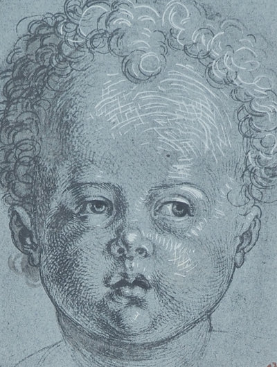 Albrecht DÜRER: Head of a Child, Lithograph and Stencil