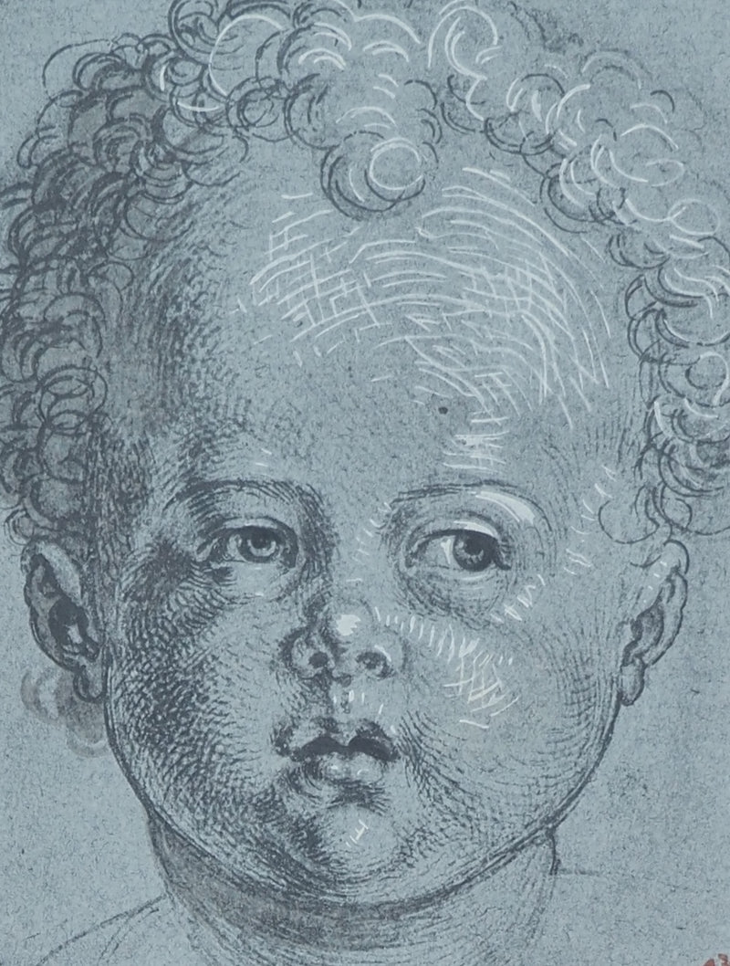 Albrecht DÜRER: Head of a Child, Lithograph and Stencil