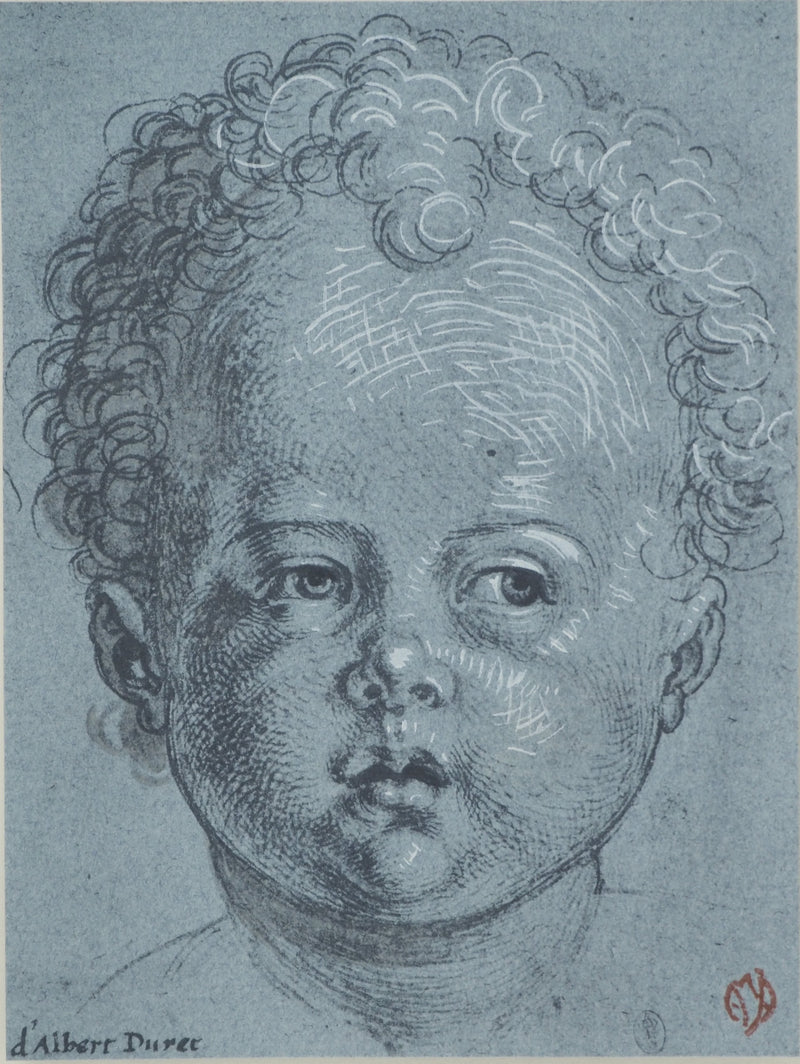 Albrecht DÜRER: Head of a Child, Lithograph and Stencil