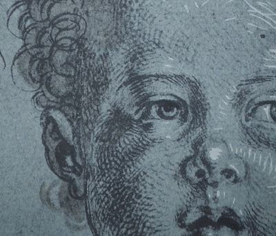Albrecht DÜRER: Head of a Child, Lithograph and Stencil