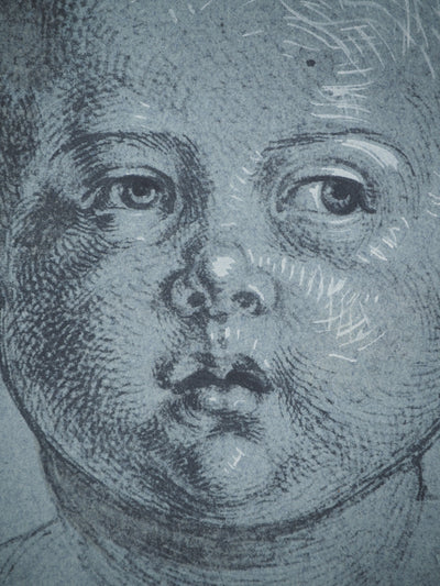 Albrecht DÜRER: Head of a Child, Lithograph and Stencil