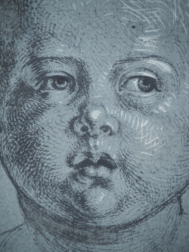 Albrecht DÜRER: Head of a Child, Lithograph and Stencil