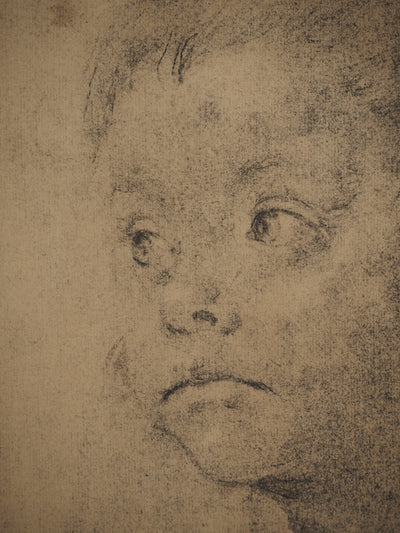 Annibale CARRACCI : Jeune garçon, Lithographie originale (photo de détail 3) - Crédit photo : Galerie Art.Paris