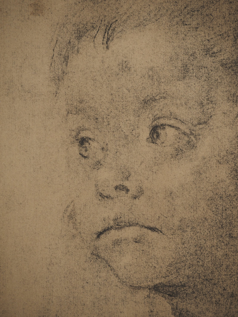 Annibale CARRACCI : Jeune garçon, Lithographie originale (photo de détail 3) - Crédit photo : Galerie Art.Paris