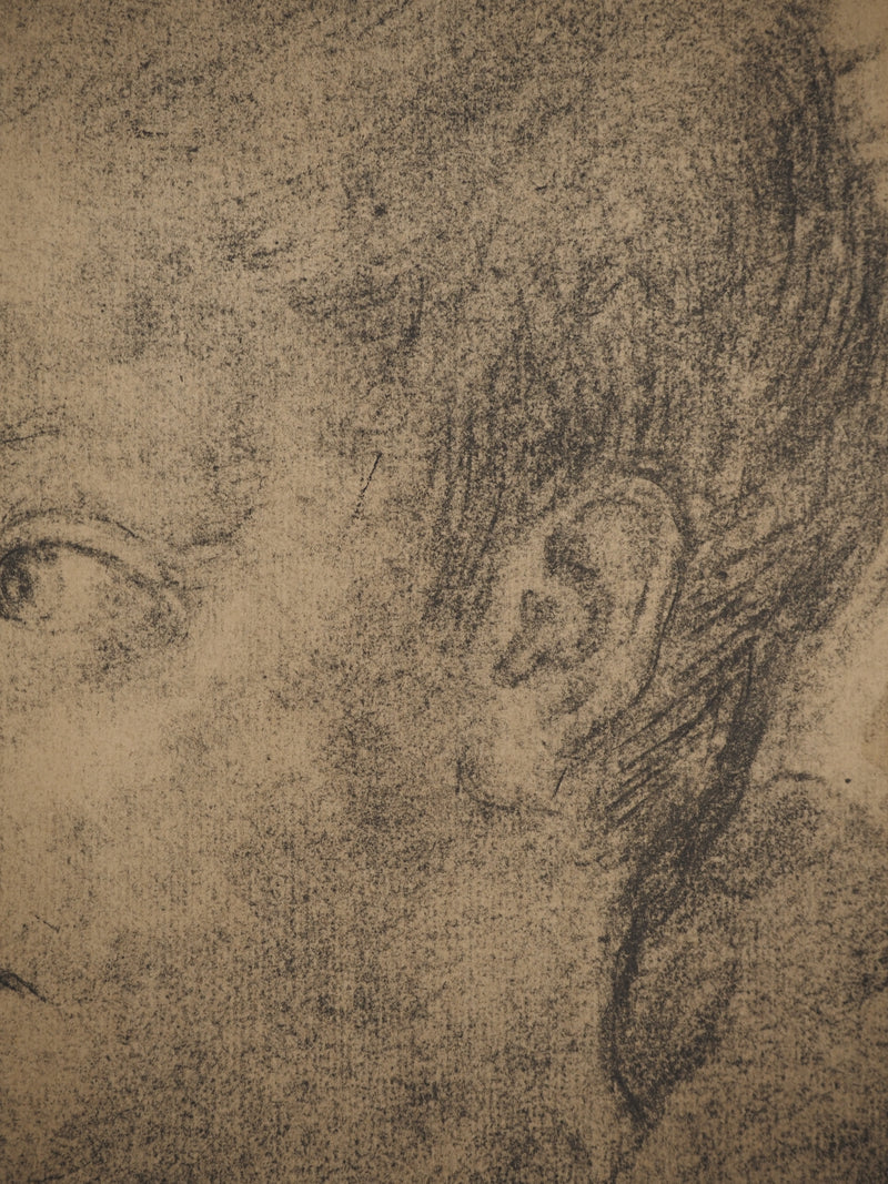 Annibale CARRACCI : Jeune garçon, Lithographie originale (photo de détail 4) - Crédit photo : Galerie Art.Paris