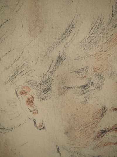 Guido RENI: Kinderporträt, Lithografie und Schablone