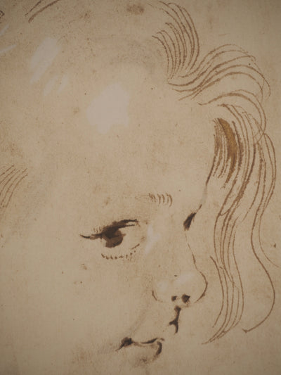 Pierre-Paul RUBENS : Jeune-fille au collier, Lithographie originale (photo de détail 3) - Crédit photo : Galerie Art.Paris