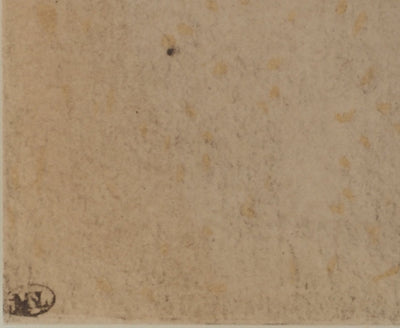 Cornelis DE VOS: Schlafendes Kind, Lithografie und Schablone