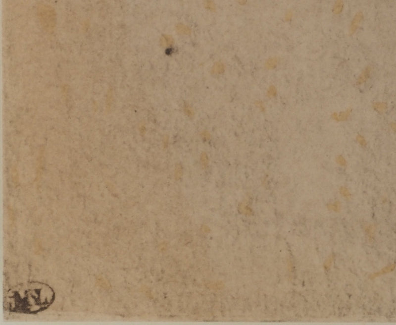 Cornelis DE VOS: Schlafendes Kind, Lithografie und Schablone