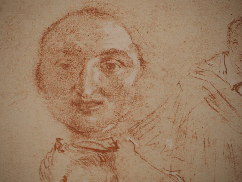 Antoine WATTEAU: Sketch of a little girl, Lithograph and stencil signed