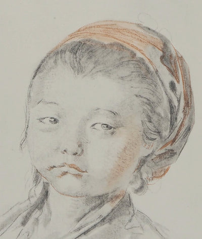 Jean-Baptiste LEPRINCE : Petite-fille russe, Lithographie originale (photo de détail 2) - Crédit photo : Galerie Art.Paris