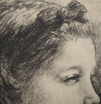 Edgar DEGAS : Petite fille attentive, Lithographie originale (photo de détail 3) - Crédit photo : Galerie Art.Paris