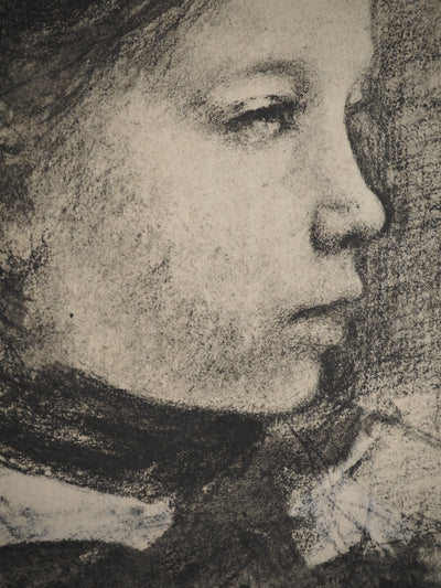 Edgar DEGAS : Petite fille attentive, Lithographie originale (photo de détail 4) - Crédit photo : Galerie Art.Paris
