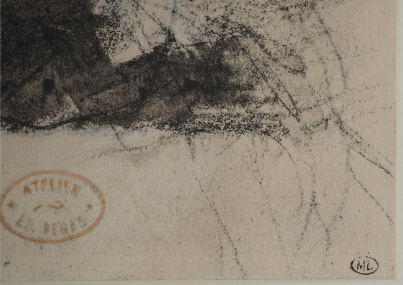 Edgar DEGAS : Petite fille attentive, Lithographie originale (photo de détail 7) - Crédit photo : Galerie Art.Paris