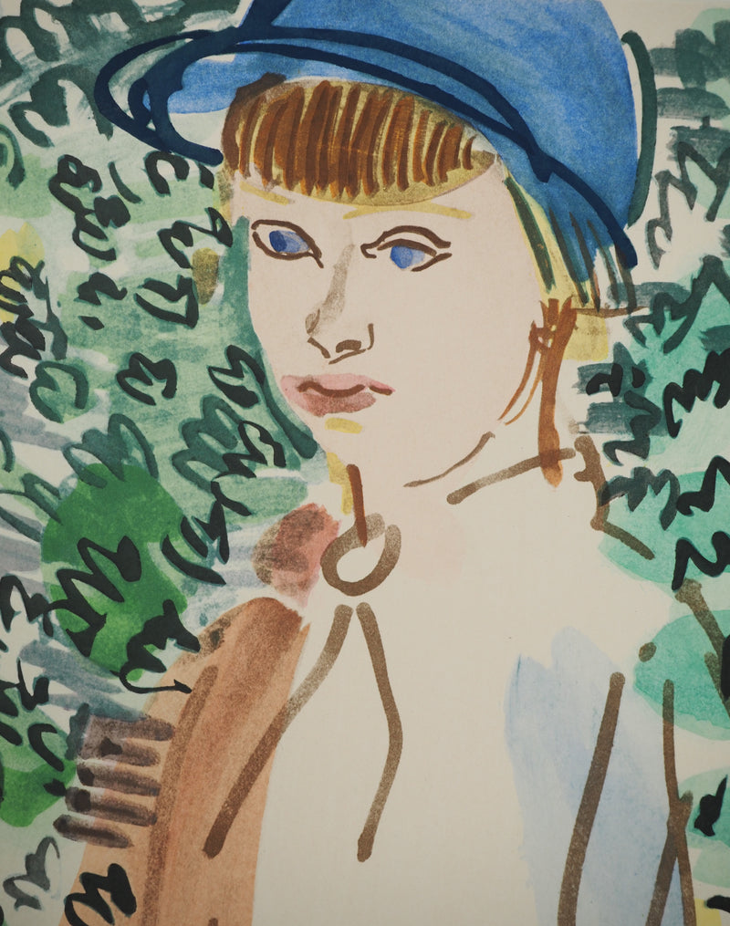 Raoul DUFY : Petite fille à cheval, Lithographie originale (photo de détail 4) - Crédit photo : Galerie Art.Paris