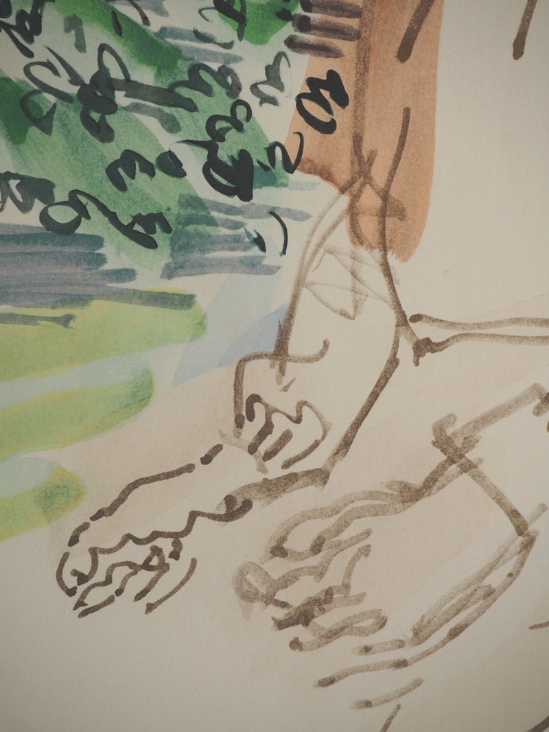Raoul DUFY : Petite fille à cheval, Lithographie originale (photo de détail 5) - Crédit photo : Galerie Art.Paris