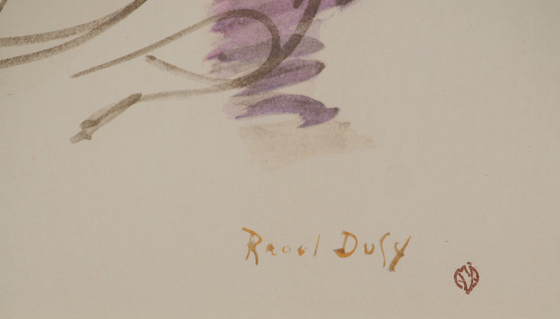 Raoul DUFY : Petite fille à cheval, Lithographie originale (photo de détail 2) - Crédit photo : Galerie Art.Paris