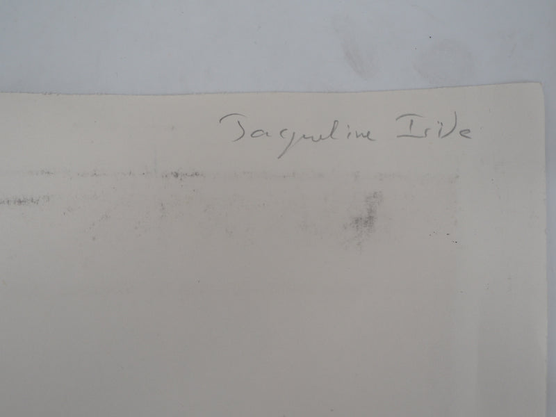 René GENIS : Portrait de Jacqueline, Dessin original signé