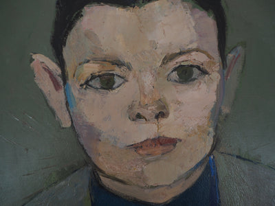 René GENIS : Portrait de Silvain Joubert, Dessin original signé
