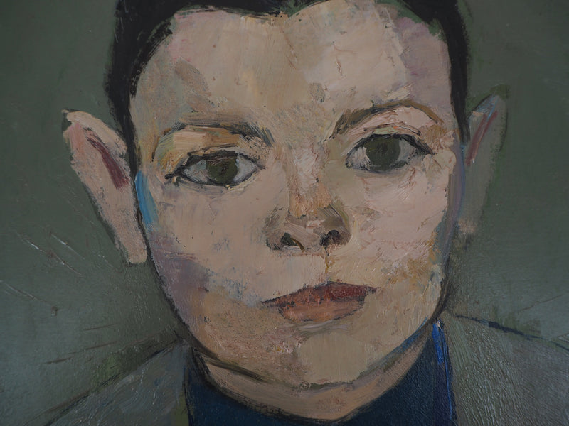 René GENIS : Portrait de Silvain Joubert, Dessin original signé