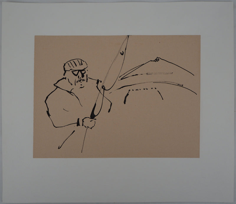 René GENIS : Pêcheur au bassin d&