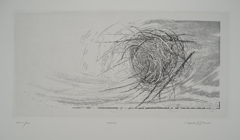 Hélène NUE : Vent, Gravure originale (vue générale) - Crédit photo : Galerie Art.Paris