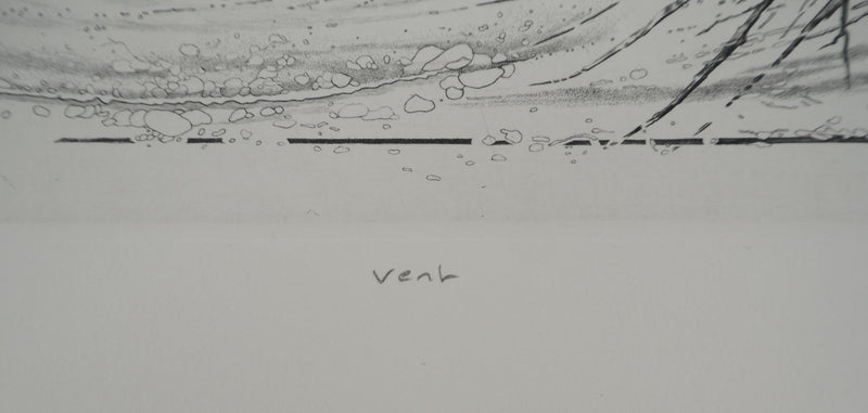 Hélène NUE : Vent, Gravure originale (photo de détail 7) - Crédit photo : Galerie Art.Paris