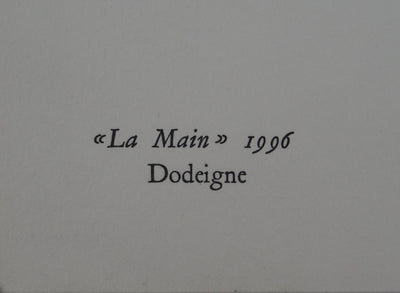 Alain BUYSE : La Main, Sérigraphie originale (photo de détail 5) - Crédit photo : Galerie Art.Paris