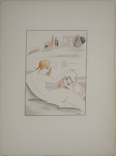 Gustave BUCHET : Les baigneuses antiques, Gravure originale (photo de détail 3) - Crédit photo : Galerie Art.Paris