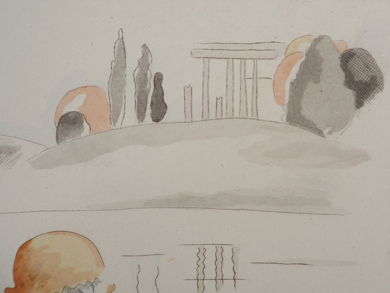 Gustave BUCHET : Les baigneuses antiques, Gravure originale (photo de détail 5) - Crédit photo : Galerie Art.Paris