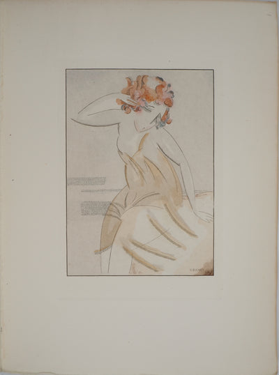 Gustave BUCHET : Le désespoir de Sappho, Gravure originale (photo de détail 3) - Crédit photo : Galerie Art.Paris