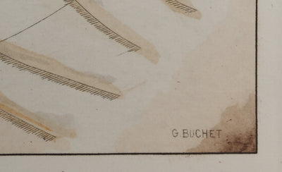 Gustave BUCHET : Le désespoir de Sappho, Gravure originale (photo de détail 2) - Crédit photo : Galerie Art.Paris