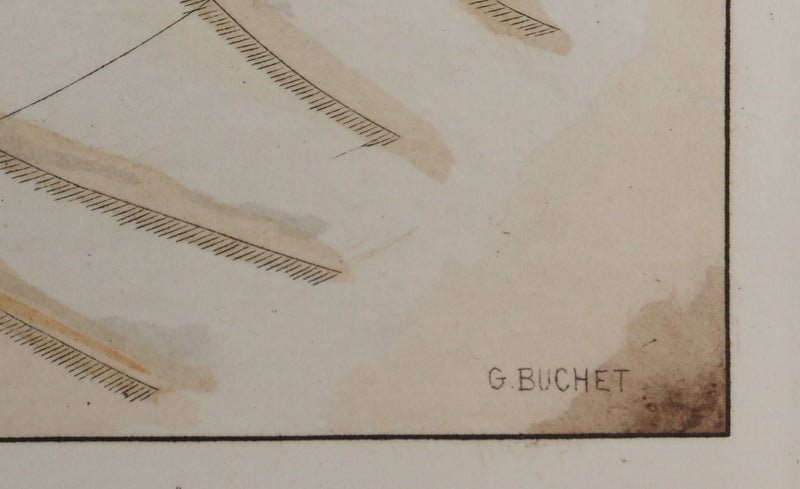 Gustave BUCHET : Le désespoir de Sappho, Gravure originale (photo de détail 2) - Crédit photo : Galerie Art.Paris