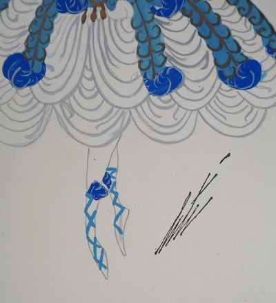 ERTE : La danseuse de ballet, Gouache originale signée