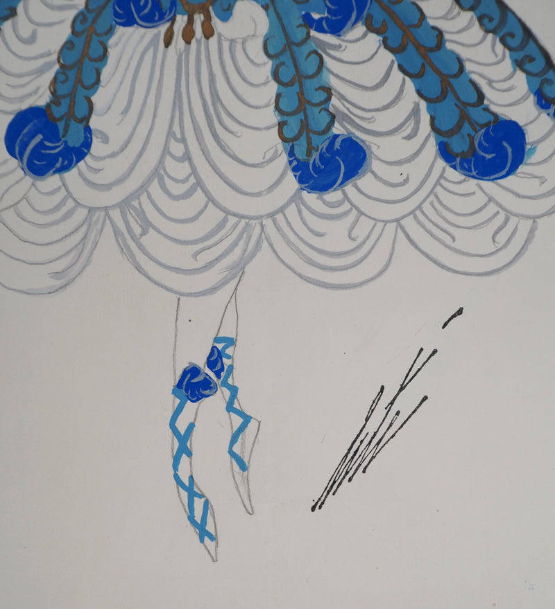 ERTE : La danseuse de ballet, Gouache originale signée