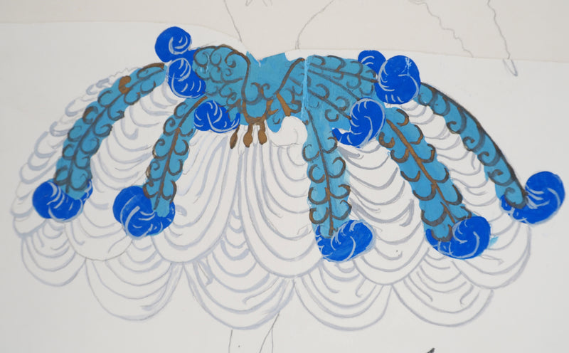 ERTE : La danseuse de ballet, Gouache originale signée