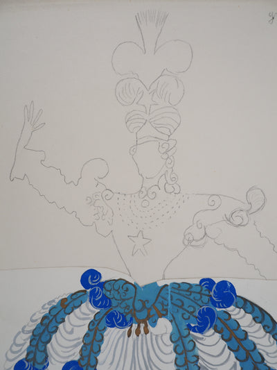 ERTE : La danseuse de ballet, Gouache originale signée