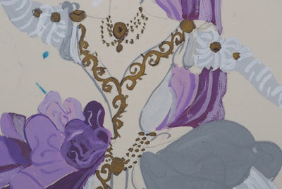 ERTE : Danseuse sur les pointes, Gouache originale signée