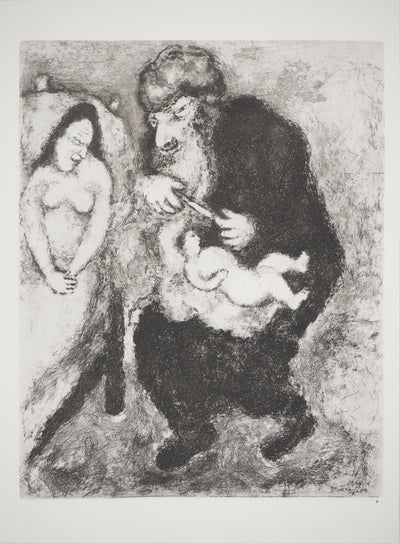 Marc CHAGALL : Prescription de la circoncision, Héliogravure originale (vue générale) - Crédit photo : Galerie Art.Paris