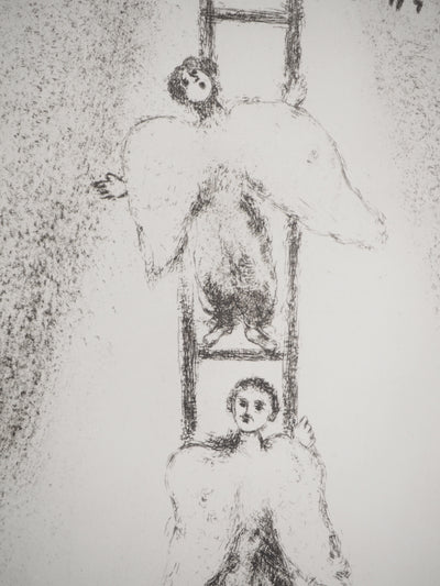 Marc CHAGALL : Le rêve de Jacob, Héliogravure originale (photo de détail 2) - Crédit photo : Galerie Art.Paris