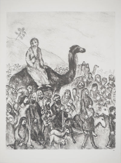 Marc CHAGALL : Jacob se rend en Egypte, Héliogravure originale (vue générale) - Crédit photo : Galerie Art.Paris